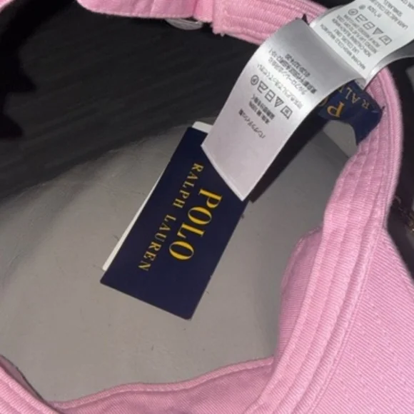 NWT Kid's Polo Ralph Lauren Pink Visor with Light Blue Logo - Picture 4 of 4